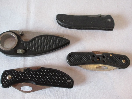 4 Locking Blade Pocket Knives Maxam w/ Clip 6 3/4" Blade 2 3/4"