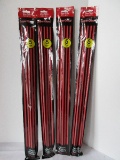 4 Packs Amscan Red Super Glow Sticks Per Pack 5 Glow Sticks w/ Connectors 22