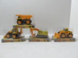 Set - 4 New-Ray Toys Co. Limited 2016 Building Team Friction Mini-Construction Equipment