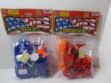 2 Packs Ja-Ru Inc. Fire Fighter & Police Sets 23 Pieces Per Pack