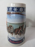 Budweiser 1995 Holiday Collector's Series Stein Titled 