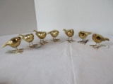 Lot - 7 Gilted Bird Figurines