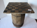 Early Barrel w/ Primitive Style Checker Board