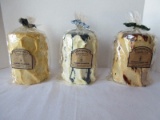 3 Thompson's Candle Co. Super Scented Large Pillar Candles Apple Dumpling