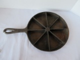 Cast Iron Corn Bread Divided Handle Skillet