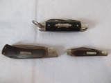 2 Old Timer Pocket Knives & Kamp-King Knife
