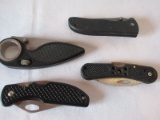 4 Locking Blade Pocket Knives Maxam w/ Clip 6 3/4