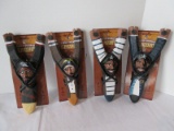 4 Assorted Wilcor Traditional Wooden Handmade Pirates Slingshots