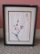 Japan Floral/Branch Print in Black Frame/Matt