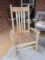 Wooden Slat-Back/Seat Rocking Chair