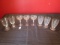 Lot - 8 Lead Crystal Glass 3 Tumblers, 2 Goblets, 3 Champagne Saucers