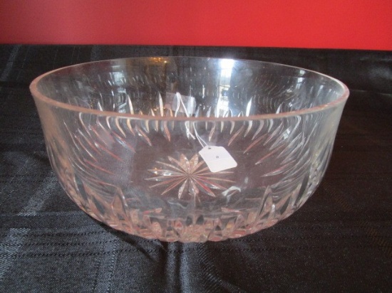 Crystal Glass Bowl Star-Cut Base, Cut Glass Motif