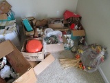 Huge Christmas Lot - Baubles, Angel Figurines, Santa's, Musical Santa, Snow Globes, Etc.