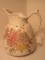 Moddocks Works Royal Porcelain Large Pitcher Floral Spray Design & Gilt Trim
