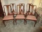 6 Thomasville Furniture Bay Colonial Collection Solid Cherry Urn Splat Back Dining Chairs