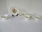 Lot - 4 Cups/4 Saucers Wedgwood Patrician Pattern w/ Floral Spray Center