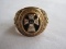 Vintage Balfour 10K Men's Sigma Chi Onyx Fraternity Ring Features Cross