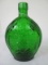 Empire Glass Works Emerald Pressed Glass Bottle