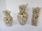 Lot - 3 Glass Vases w/ Misc. Wine Bottle Corks