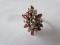 Ladies 14K Yellow Gold Ruby & Diamond Fashion Ring