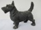 Cast Iron Figural Scottish Terrier Dog Door Stop