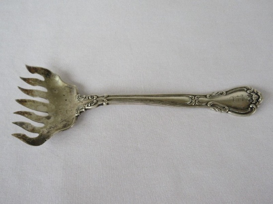 Sterling Silverware Sardine Server Fork w/ Monogram "E"(+-29.25G)