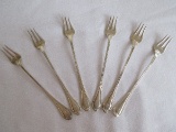 6 Towle Silver Smiths Sterling Silverware Paul Revere 1906 Pattern Cocktail/Seafood Forks(+-17.25G)