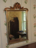 Impressive French Inspired Framed Beveled Wall Mirror