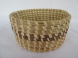 Gullah Sweet Grass Handwoven by Mary Jane Bennett Circular Basket