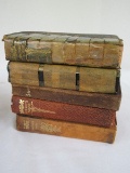 5 Early Poetical Books Long Fellow © 1901, Tennyson © 1900, Burns 1900, Bryant © 1893