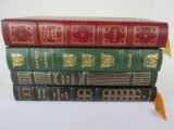 4 Easton Press Collector's Edition Books in Beautiful Leather Bound Editions