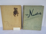 2 Nautilus Greenville High School Year Books w/ Joanne Woodward Pictures