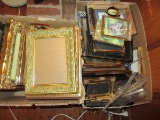 Great Picture Frame Lot - Silverplate, Ornate Embellished Frames, Brass, Enamel, Etc.