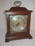 Homestead Quartzmatic Traditional Design Simulated Wood Mantle Clock