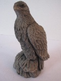 Mt. Saint Helen Sculptures Perched Eagle Hand Crafted w/ Volcanic Ash