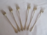 6 Towle Silver Smiths Sterling Silverware Paul Revere 1906 Pattern Cocktail/Seafood Forks(+-17.25G)