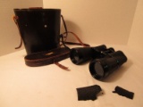 Vintage E. Leitz Wetzlar German Binocular Model 55 2016 10x60 Decimart w/ Leather Case