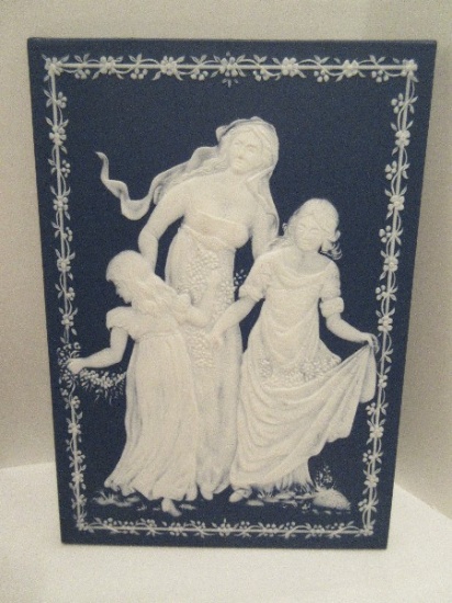 Villeroy & Bock Titled "Spring Reign" Porcelain Stoneware Relief Design Plaque w/ CoA