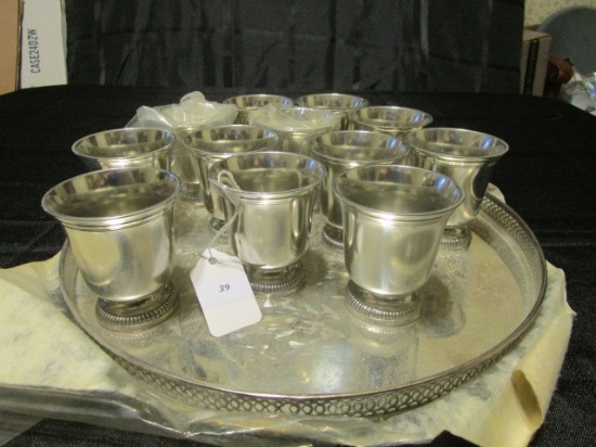 Etain D'art Titre Legal Made in France Pewter Cups 12