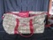 Karen Neuberger Ladies Handbag w/ Red Letter Straps/Clasp