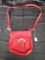 B-Makowsky Red Leather Hand Bag