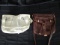 Lot - B-McKowsky Bags 1 White, 1 Brown Back w/ Leopard Inlay