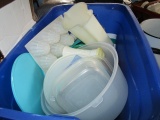 Tupperware Lot - Pitchers, Tubs, Containers, Some Cups, Etc.