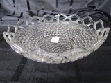 Pierced/Wave Trim Diamond Cut Centerpiece Bowl