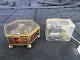 Lot - Sankyo Japan Glass Hexagonal Music Box Works Dancer on Base