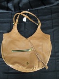 Oryany Brown Ladies Hand Bag Blue/Green Pattern Inside