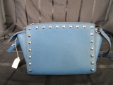 Michael Kors Blue/Metal Studded Ladies Handbag
