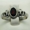 Silver Garnet Ring