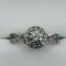 10K White Gold Diamond G-H, I1, 0.45ct Diamond G-H, SI2-I1, 0.3ct Ring