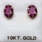 10K Yellow Gold Ruby 1.6ct Earrings